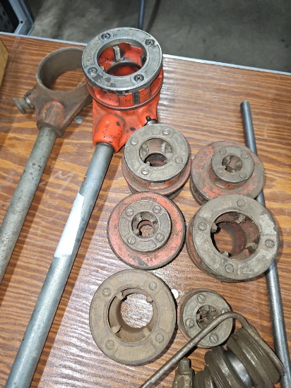 Hand held Ridgid pipe threader