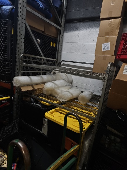Metal rolling 3 sided cage