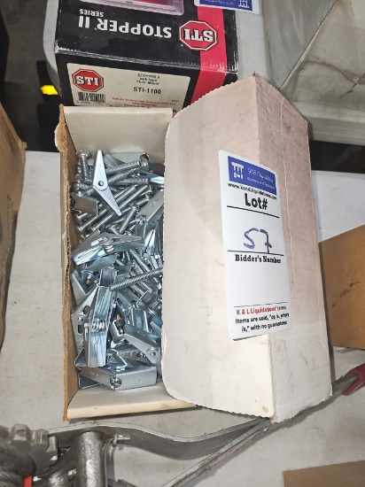 Boxes of 5/16 toggle bolts