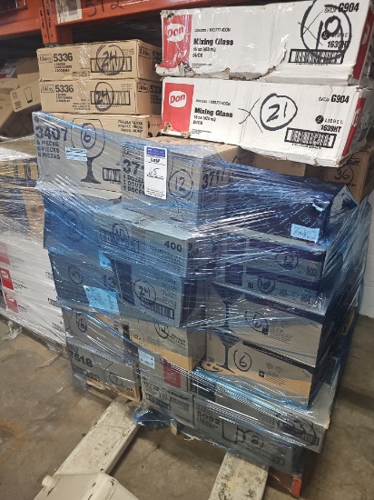 Assorted new glassware