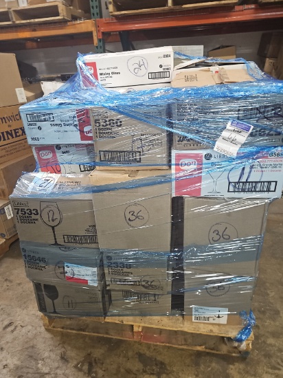 Assorted new glassware