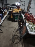 Metal Chef with legs for bottles and waitress tray for glasses