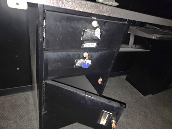 Metal station doors
