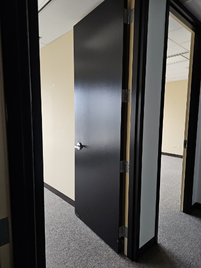 Framed doors with hardware 6' x 100"