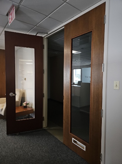 Wooden french doors and hardware
