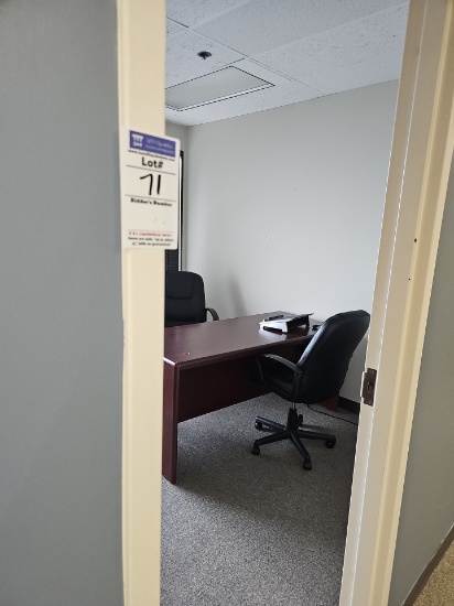 Content of office, door included