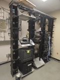 Audio visual cabinet with content