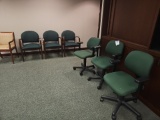 Green office chairs