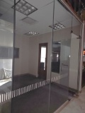 Glass wall and door frame 11' x 33