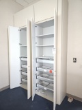 Cabinet with lock and key