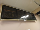 Menu board wall mounted