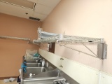 Wall mounted wire shelves