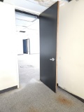 Wooden doors with metal frame with hardware
