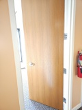 Wooden doors with metal frame with hardware