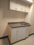 Laminated kitchen cabinets with inset sink 4' x 26.5