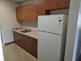 Laminated kitchen cabinets with fridge
