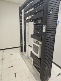 Audio visual cabinet with content