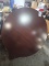 Wooden 4' round table with legs