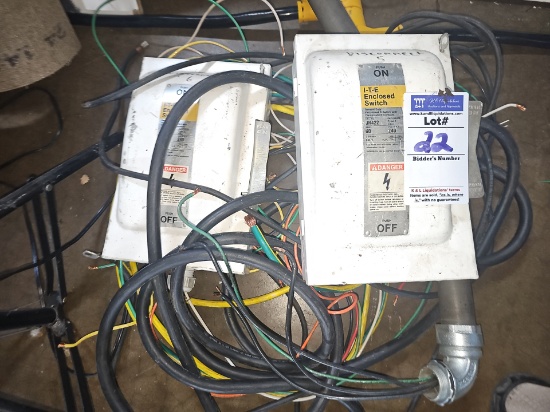 Electric disconnect switches wall mounted units