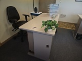Front office desk with chair