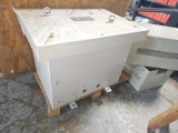 Power transformers in metal frame box