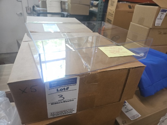 Clear acrylic trays NEW 12" x 11"