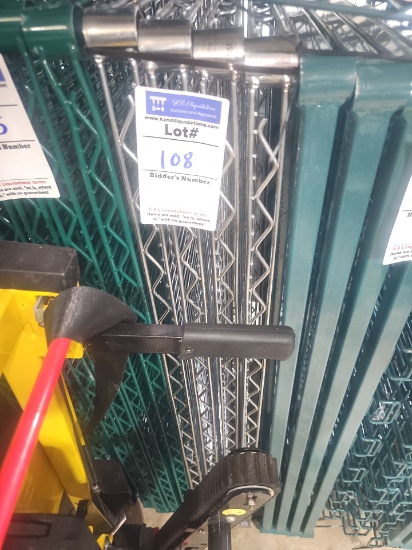 Chome wire storage rack 4' x 24"