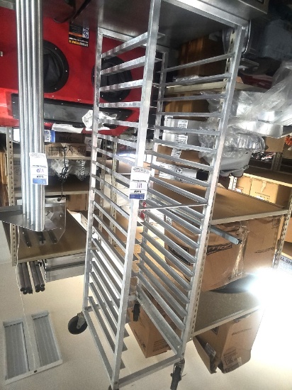 Aluminum sheet pan rack