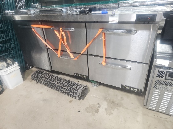 Continental refrigerated salad/Sandwich prep cooler