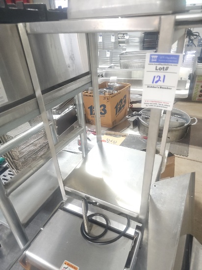 Stainless steel table 16.5" x 16.5" x 35.5"
