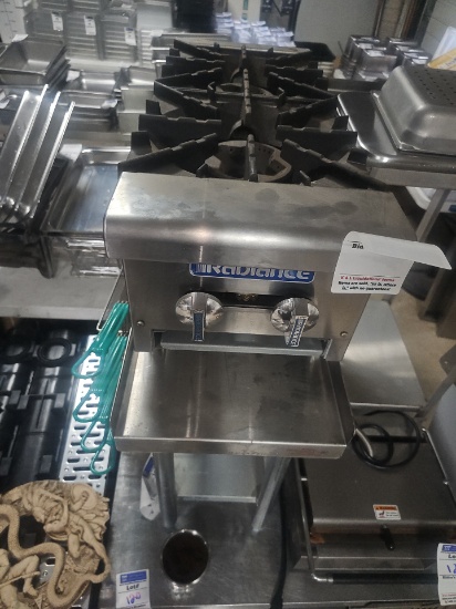 Radiance 2 burner gas range with stand