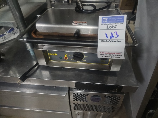 Sodir electric 12v flat top panni grill