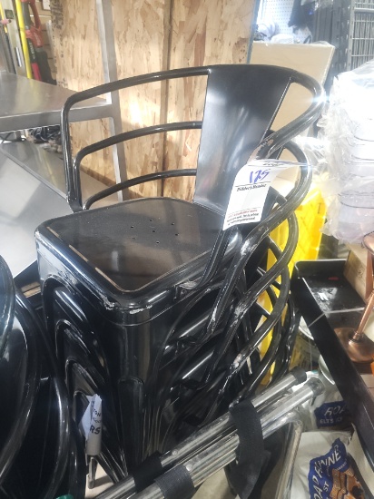 Black metal Outdoor chairs