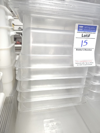 Cambro poly inserts 13" x 10" x 6" deep