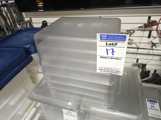 Cambro poly inserts 13" x 10" x 6" deep