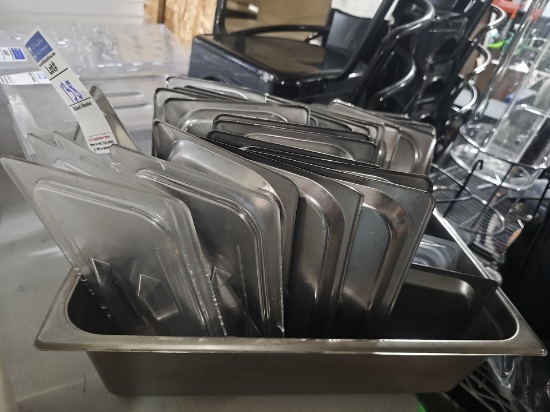 Stainless steel lids for inserts