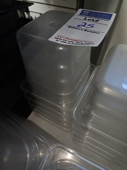 Cambro Poly inserts 7" x 6.5" x 6" temp to -40 to 210 degrees