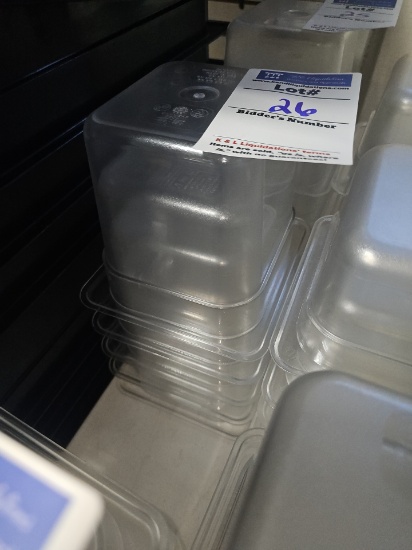 Cambro Poly inserts 7" x 6.5" x 6" temp to -40 to 210 degrees