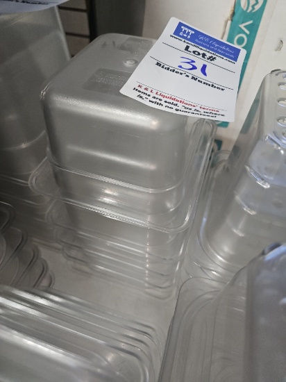 Cambro Poly inserts 7" x 6.5" x 4" temp to -40 to 210 degrees