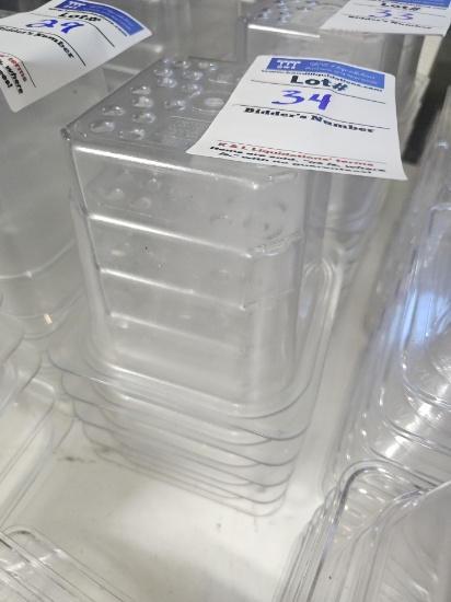 Cambro Poly inserts 7" x 6.5" x 6" with perforated base