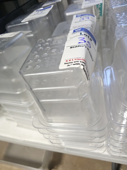 Cambro Poly inserts 7" x 6.5" x 6" with perforated base