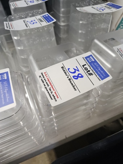 Cambro Poly inserts 7" x 6.5" x 4" temp to -40 to 210 degrees