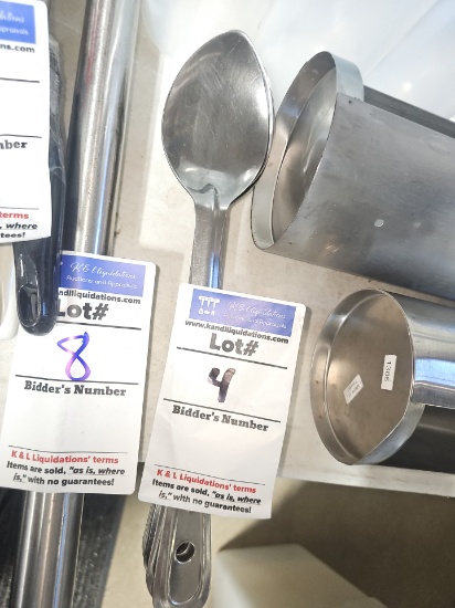 Stainless steel commercial spoons