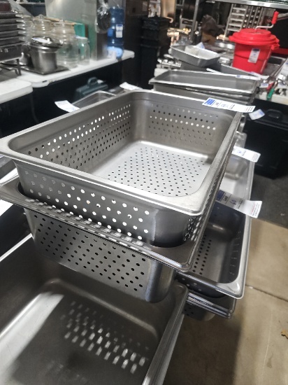 Stainless steel perforated inserts 21" x 13" x 6"