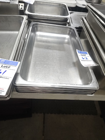 Stainless steel inserts 21" x 13" x 3"