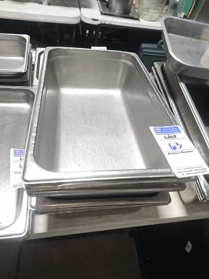 Stainless steel inserts 21" x 13" x 6"