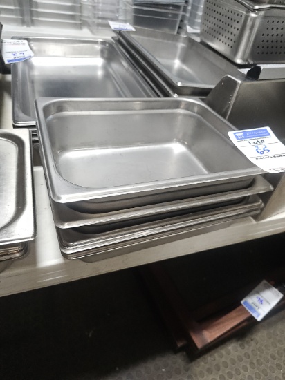 Assorted stainless steel inserts 10.5" x 13"