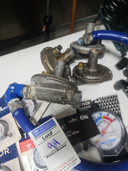 Gas blue hose with gas regulators