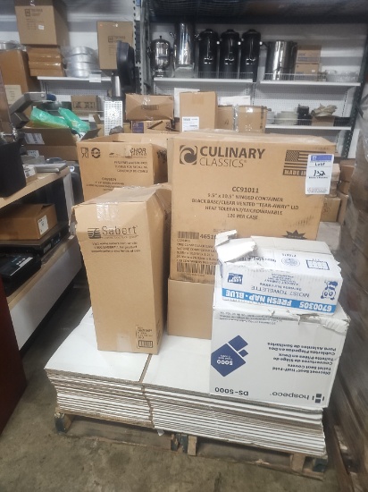 Assorted commercial paper goods
