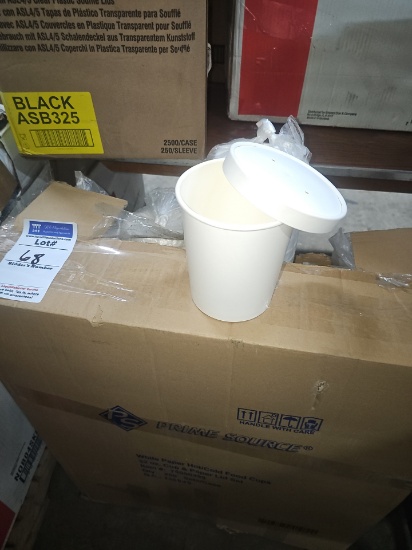 Food cups with lids hot and cold type